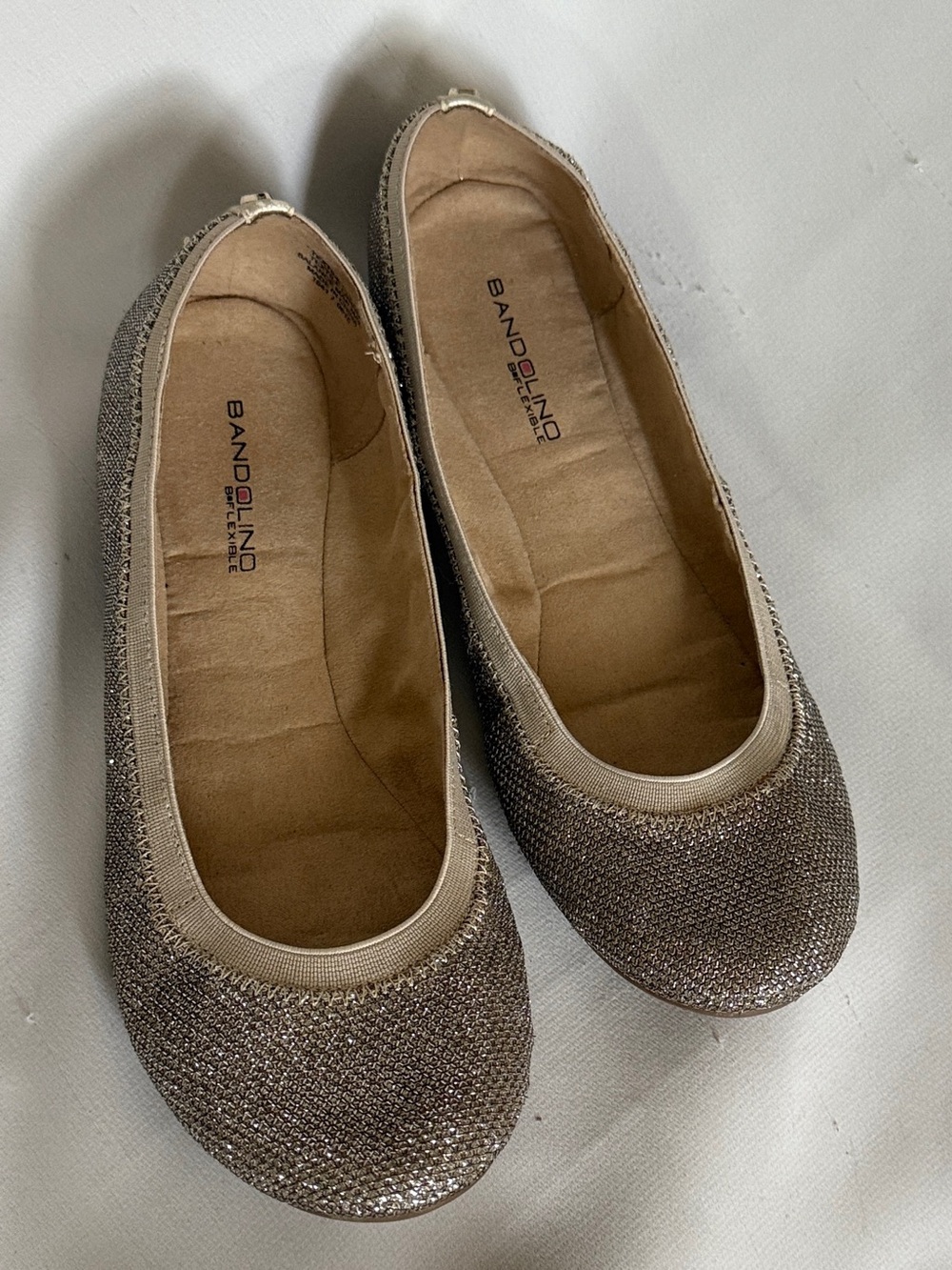 Bandolino Edition Metallic Shimmer Ballet Flats Size 8.5M
